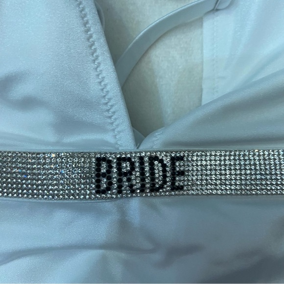 New! Victorias Secret BRIDE shine strap bling One-Piece Swimsuit 3852 - Picture 4 of 9